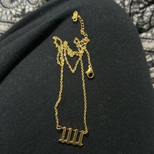 Stainless Steel Angel Numbers 1111 Necklace
